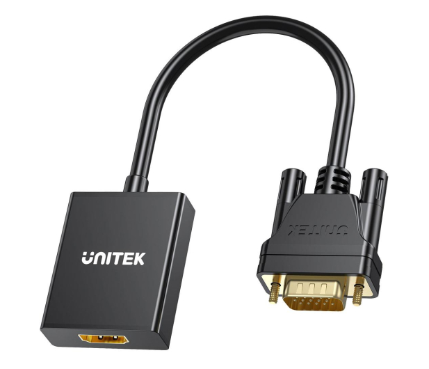 Unitek Adapter VGA - HDMI  (1080P/60Hz, 15cm) - 1291427 - zdjęcie 4